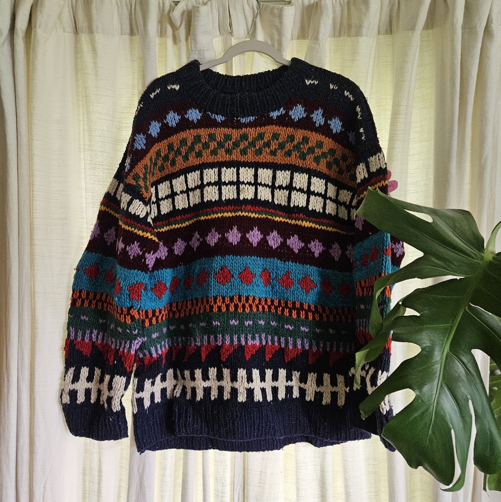 Handmade 100% wool sweater